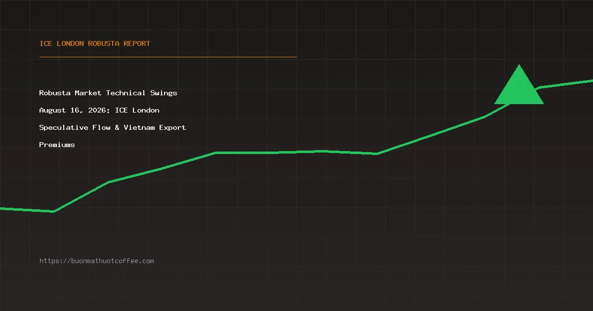 Robusta Market Technical Swings August 16, 2026: ICE London Speculative Flow & Vietnam Export Premiums